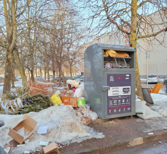 Šiaulių miesto savivaldybė skelbia 2026 m. kovo mėnesio netvarkingiausias komunalinių atliekų konteinerių aikšteles