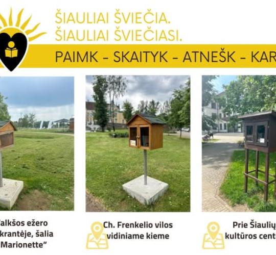 Papildyti Šiaulių miesto knygynėliai