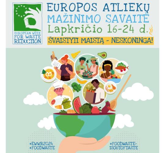 Lapkričio 16–24 d. – Europos atliekų mažinimo savaitė