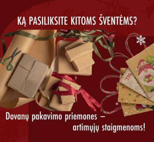 Ką pasiliksite kitoms šventėms: dovanų pakavimo priemones