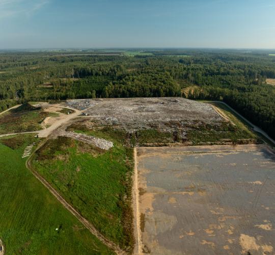 Baigta įrengti ir pradėta eksploatuoti ketvirtoji Šiaulių regiono sąvartyno sekcija