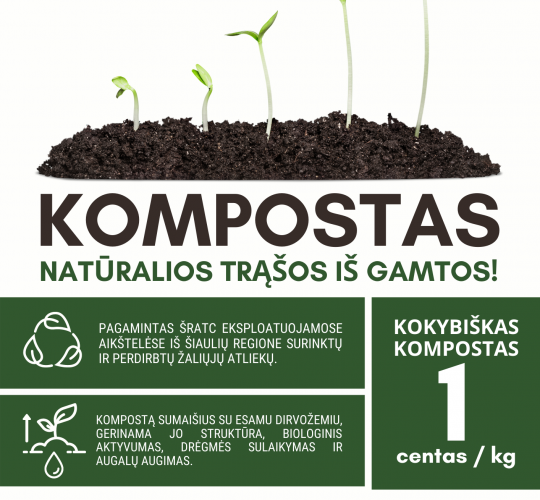 Natūralus, ekologiškas kompostas!